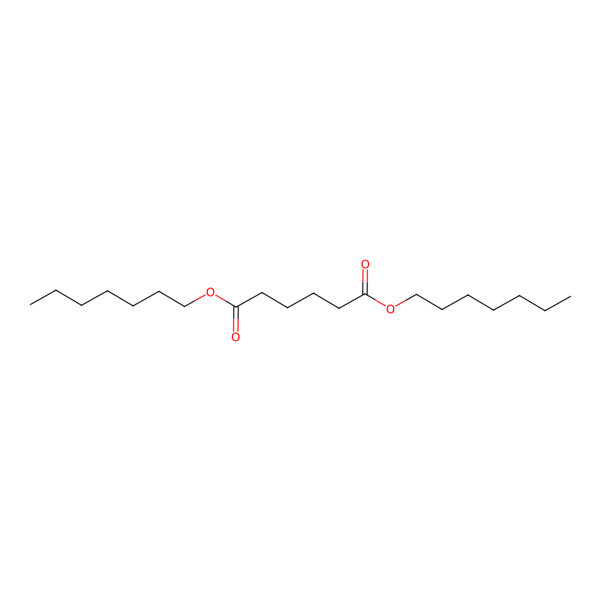 Hexanedioic acid, 1,6-diheptyl ester molecular structure, CAS 14697-48-4