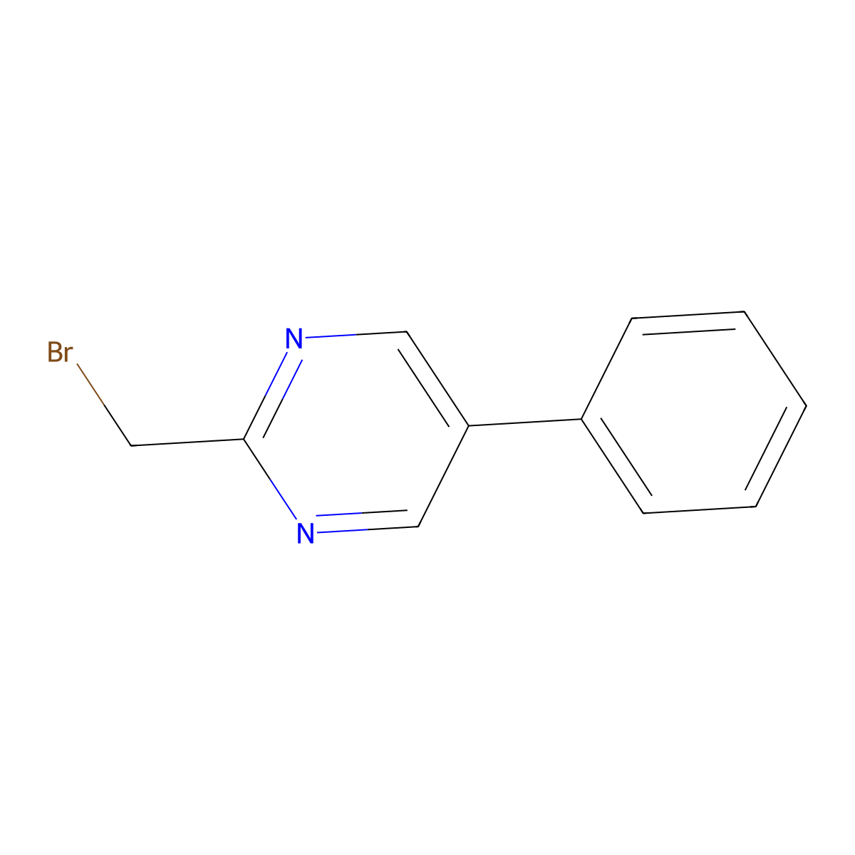 2-(Bromomethyl)-5-phenylpyrimidine molecular structure, CAS 146976-19-4