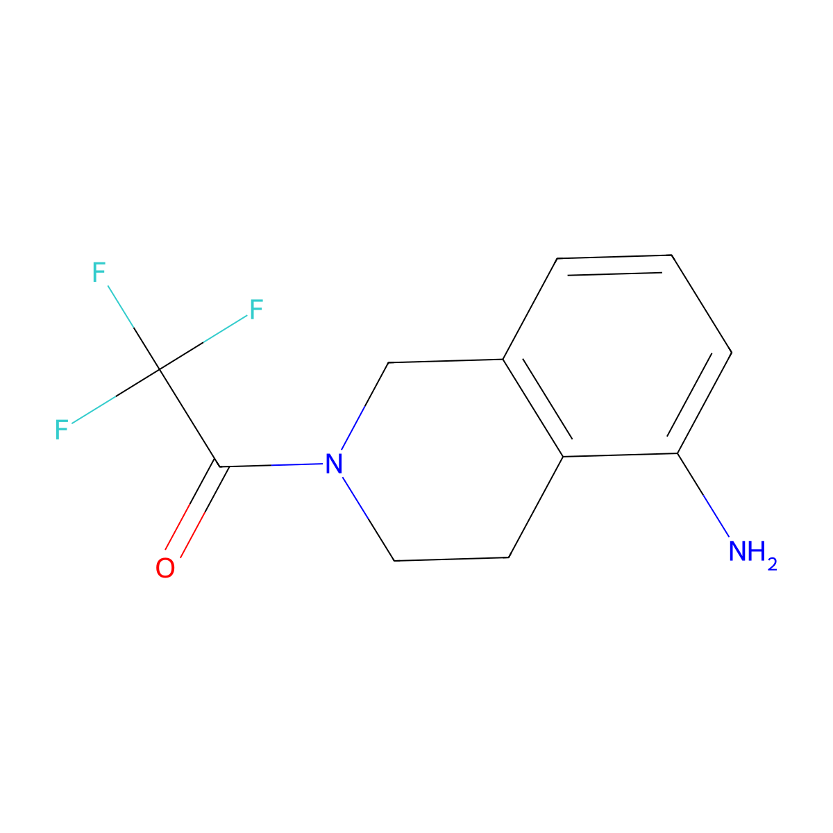 1-(5-Amino-1,2,3,4-tetrahydroisoquinolin-2-yl)-2,2,2-trifluoroethan-1-one molecular structure, CAS 1469787-90-3