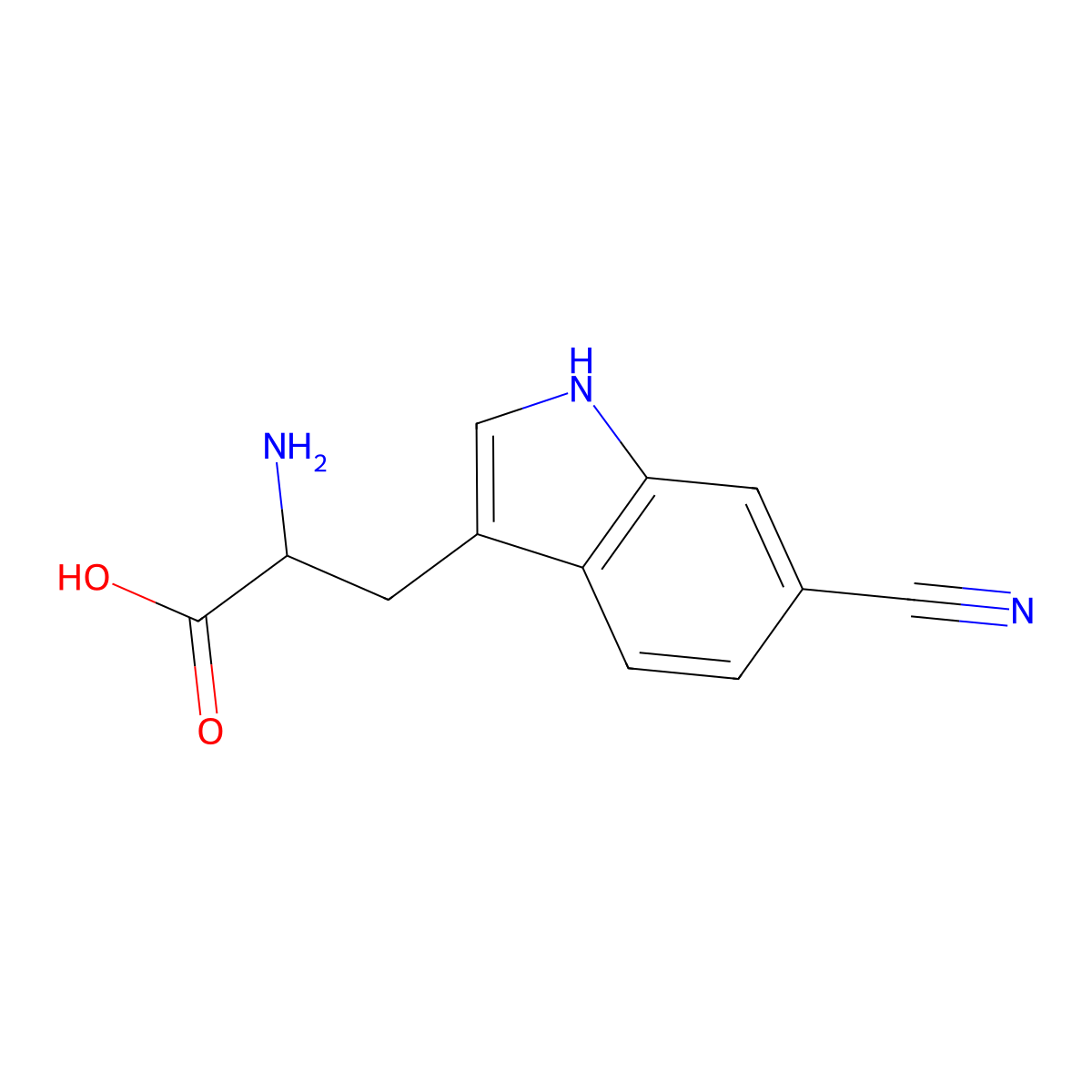 6-Cyanotryptophan molecular structure, CAS 1469802-28-5