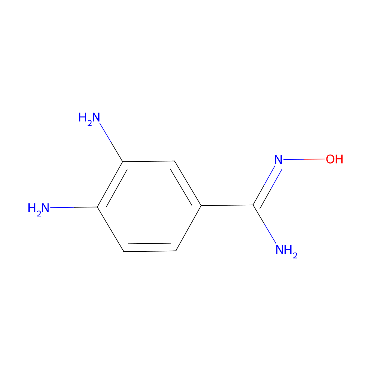 3,4-Diaminobenzamidoxime molecular structure, CAS 1469816-70-3