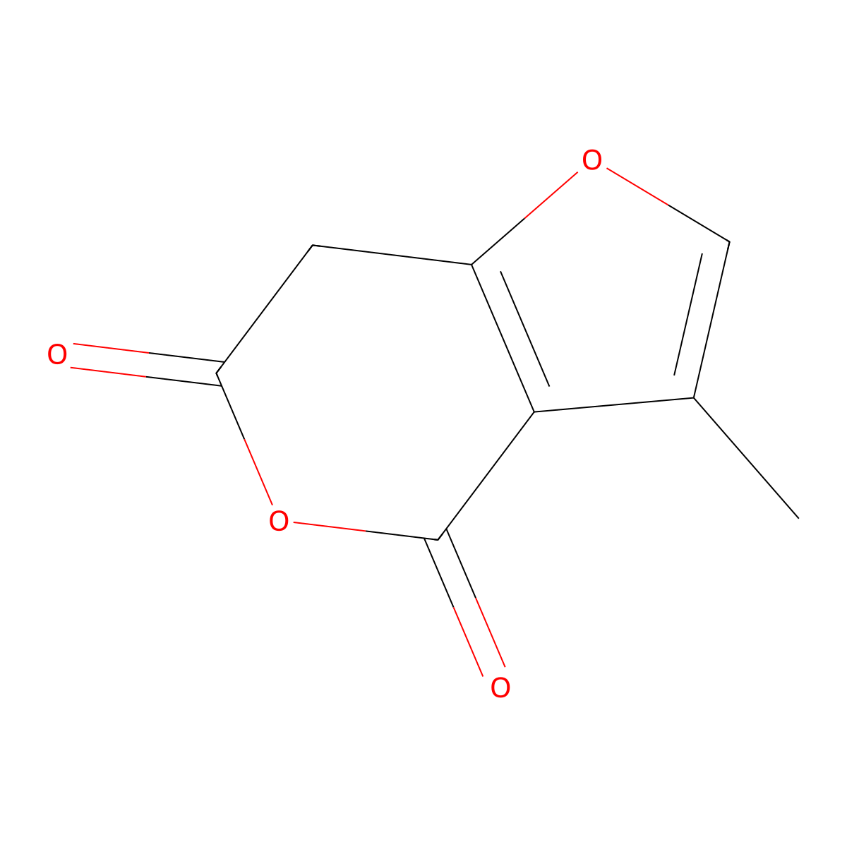3-methyl-4H,6H,7H-furo[3,2-c]pyran-4,6-dione molecular structure, CAS 146983-81-5