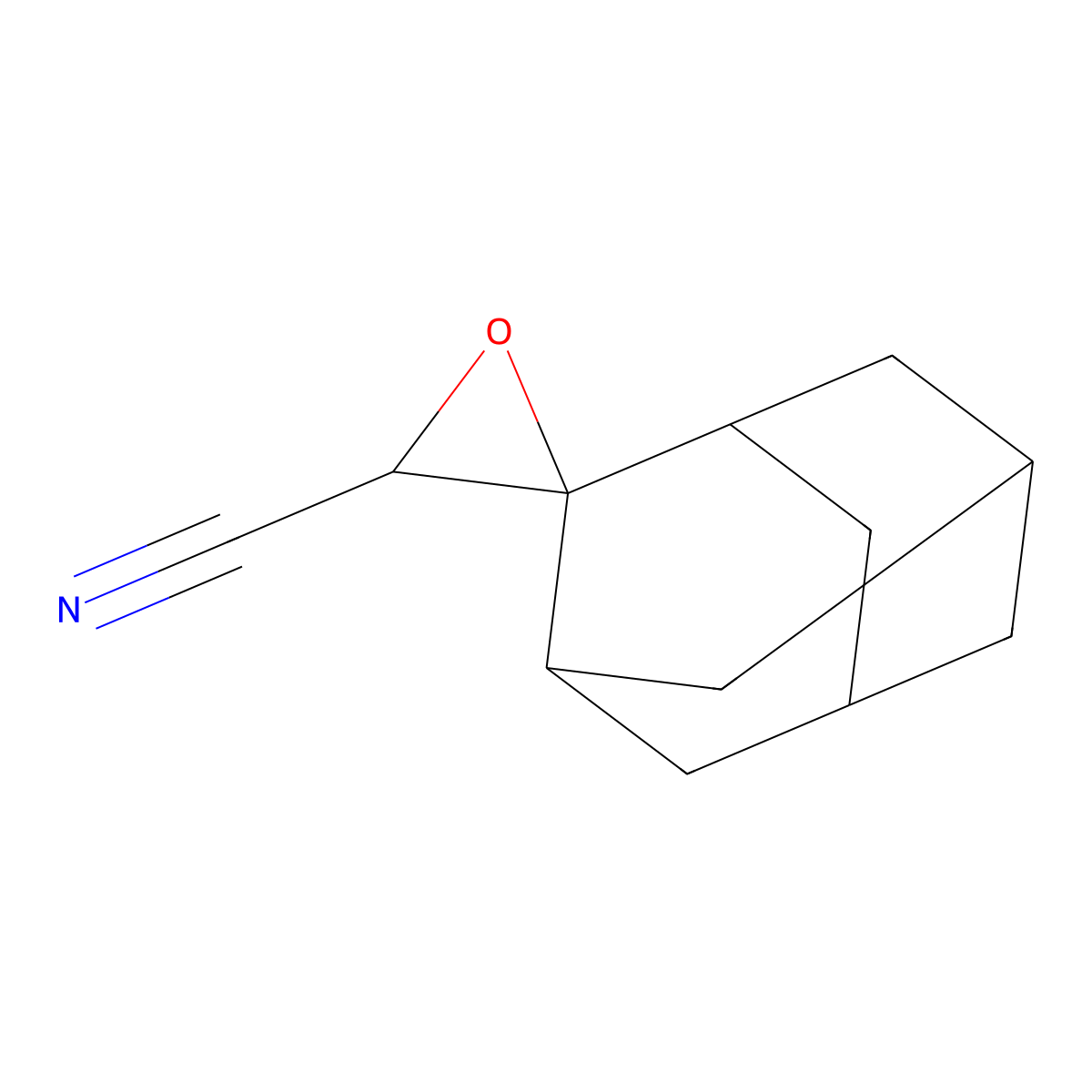 Spiro[adamantane-2,2'-oxirane]-3'-carbonitrile molecular structure, CAS 1469880-39-4