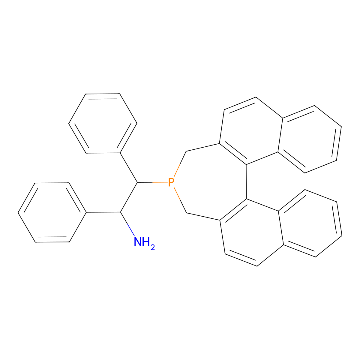 (1R,2R)-2-[(4S,11BR)-3,5-Dihydro-4H-dinaphtho[2,1-C:1',2'-E]phosphepin-4-YL]-1,2-diphenylethanamine molecular structure, CAS 1469882-57-2