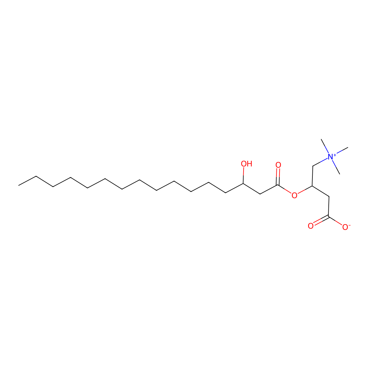 [(3R)-3-Hydroxyhexadecanoyl-L-carnitine molecular structure, CAS 1469901-03-8