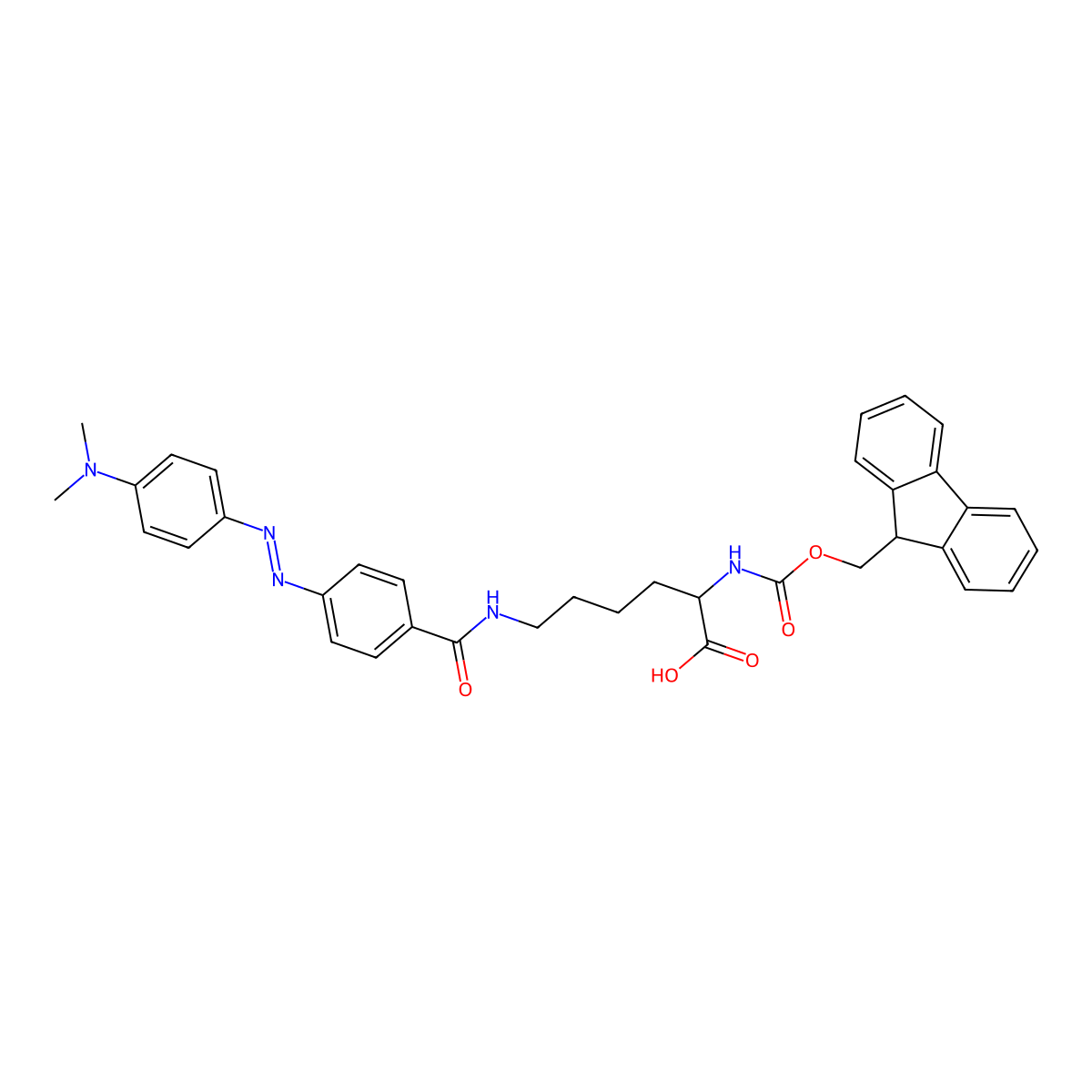 Fmoc-Lys(Dabcyl)-OH molecular structure, CAS 146998-27-8