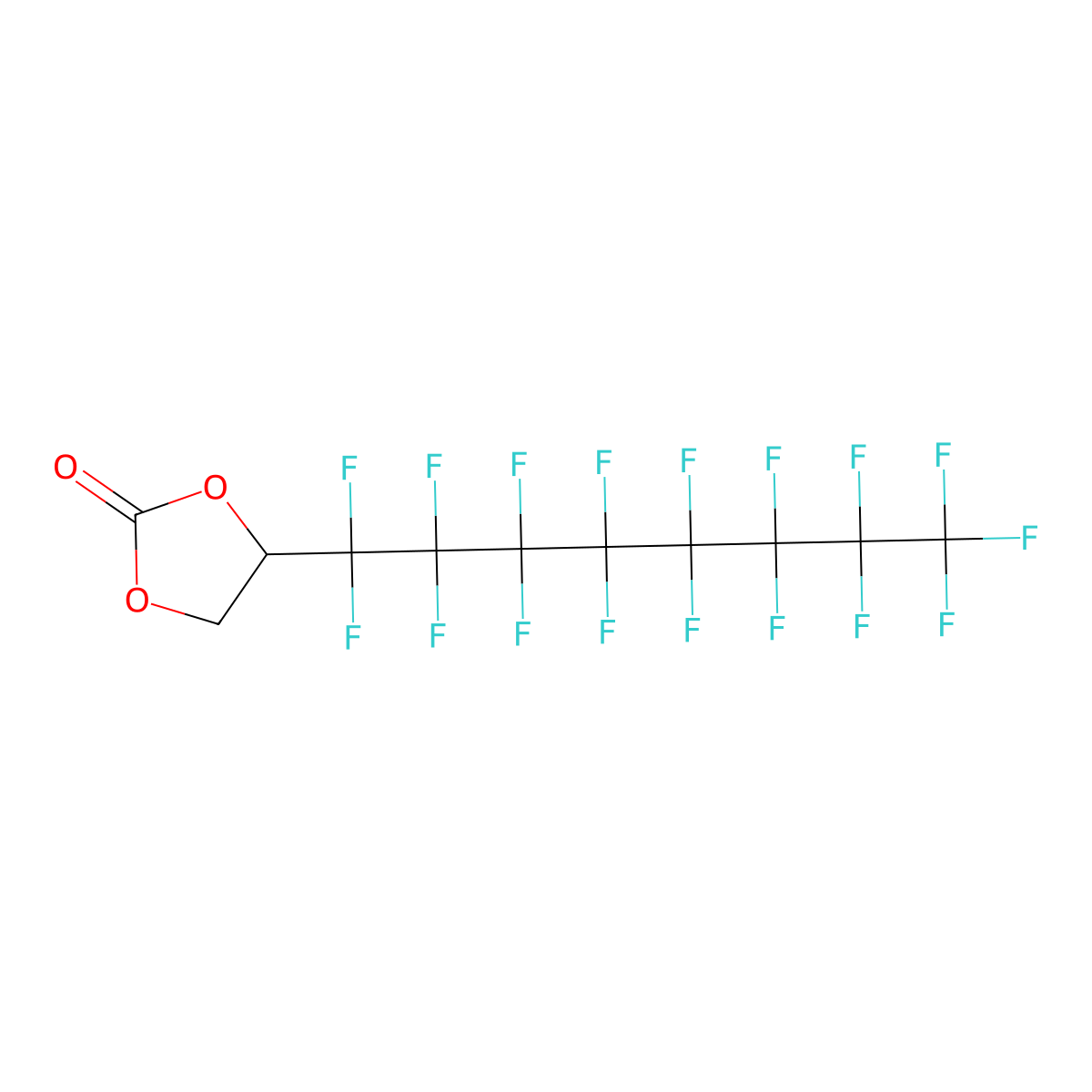 Perfluorooctylethylene carbonate molecular structure, CAS 1469980-28-6
