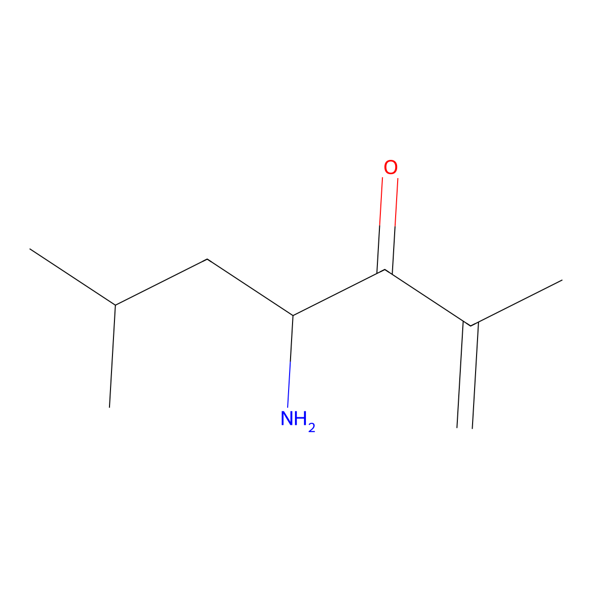 (4S)-4-amino-2,6-dimethylhept-1-en-3-one molecular structure, CAS 1469982-99-7