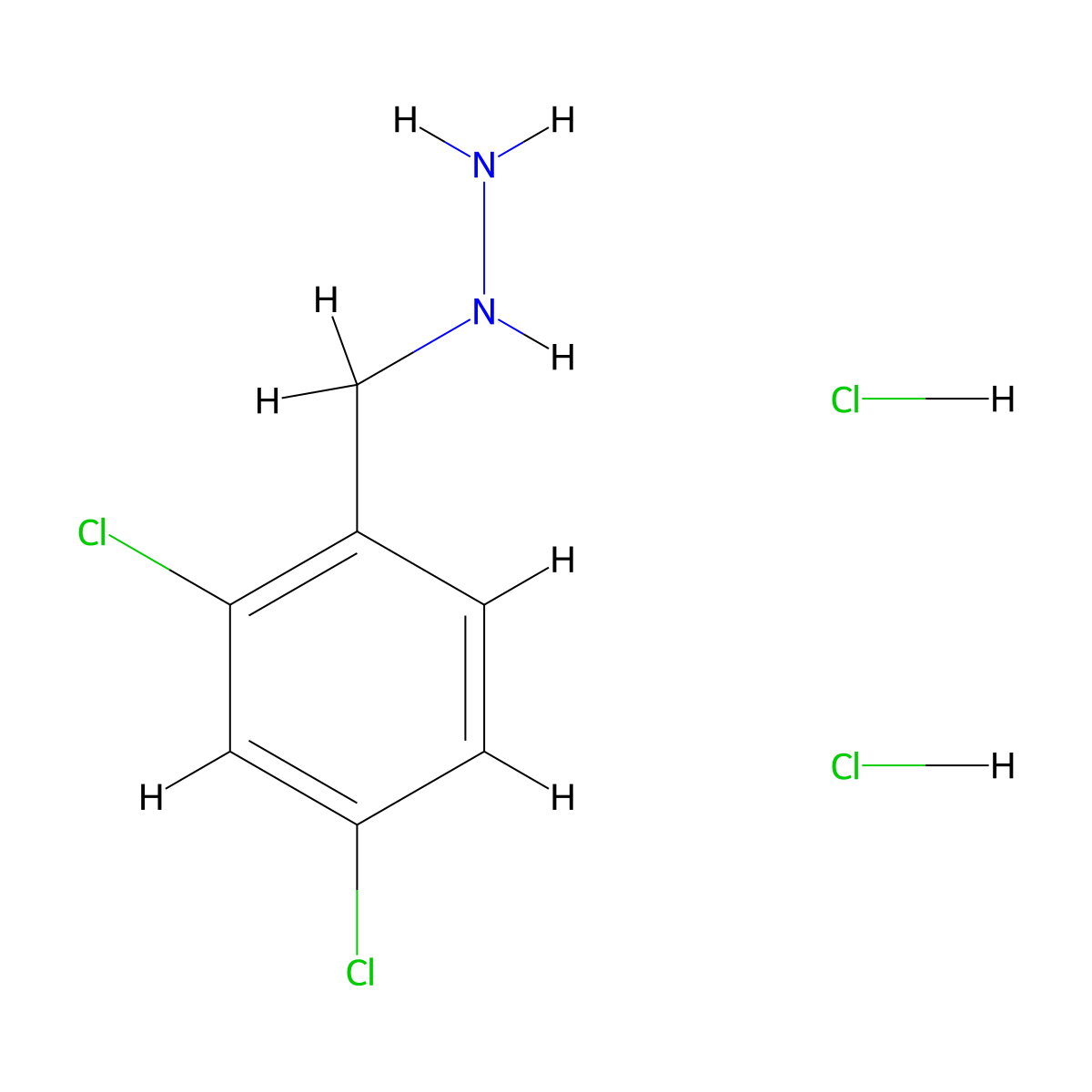 (2,4-Dichlorobenzyl)hydrazine Dihydrochloride molecular structure, CAS 1469998-19-3