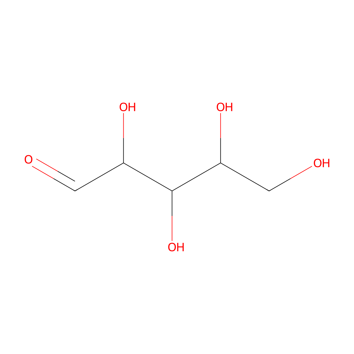 DL-Arabinose molecular structure, CAS 147-81-9