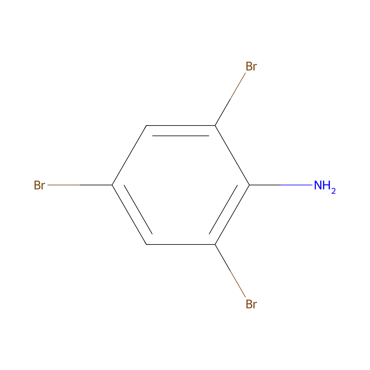 2,4,6-Tribromoaniline molecular structure, CAS 147-82-0