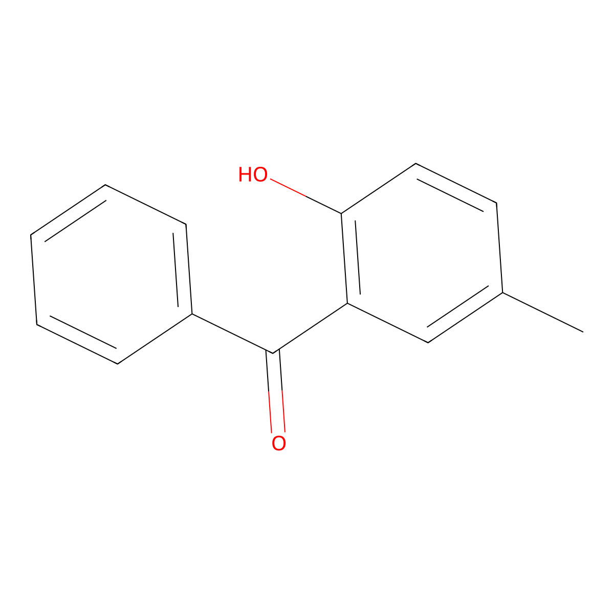 2-Hydroxy-5-methylbenzophenone molecular structure, CAS 1470-57-1