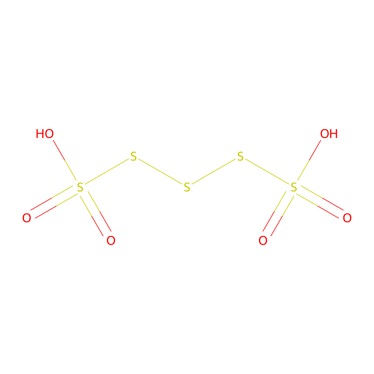 Pentathionic acid molecular structure, CAS 14700-26-6