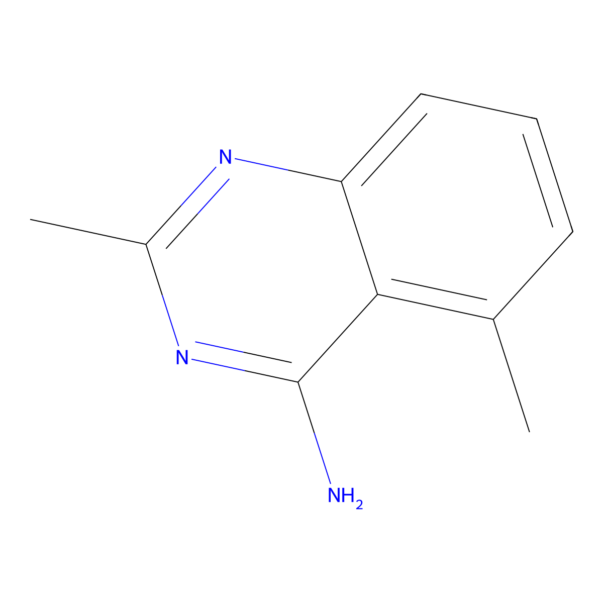 2,5-Dimethylquinazolin-4-amine molecular structure, CAS 147006-55-1