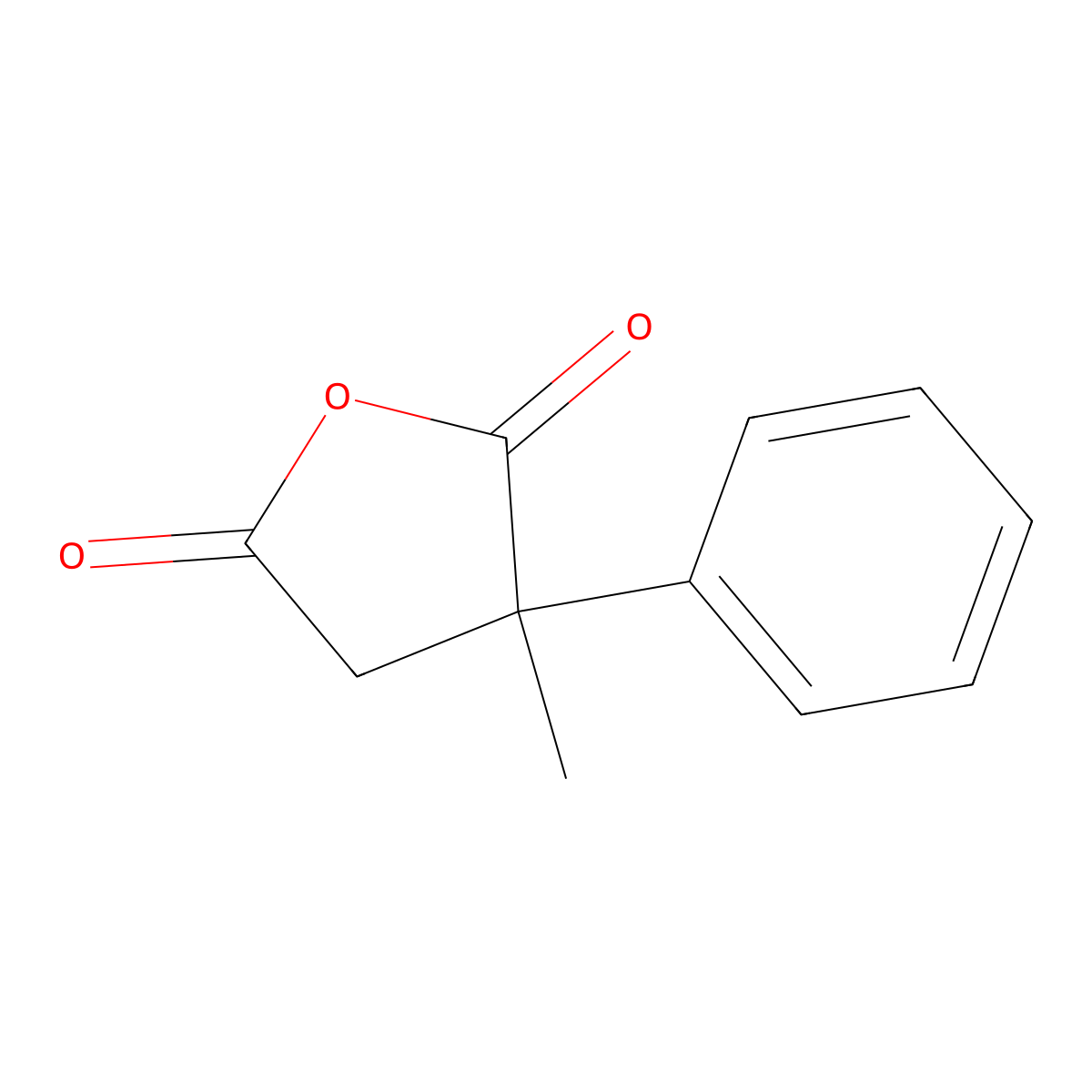 3-Methyl-3-phenyloxolane-2,5-dione molecular structure, CAS 14702-34-2