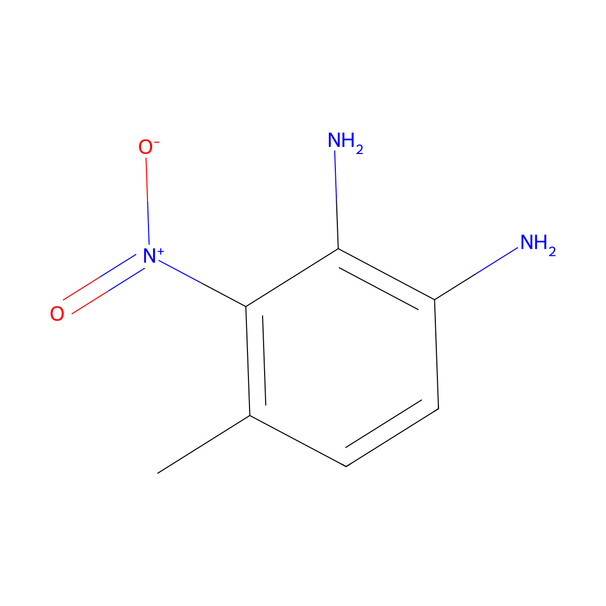 4-Methyl-3-nitrobenzene-1,2-diamine molecular structure, CAS 147021-86-1