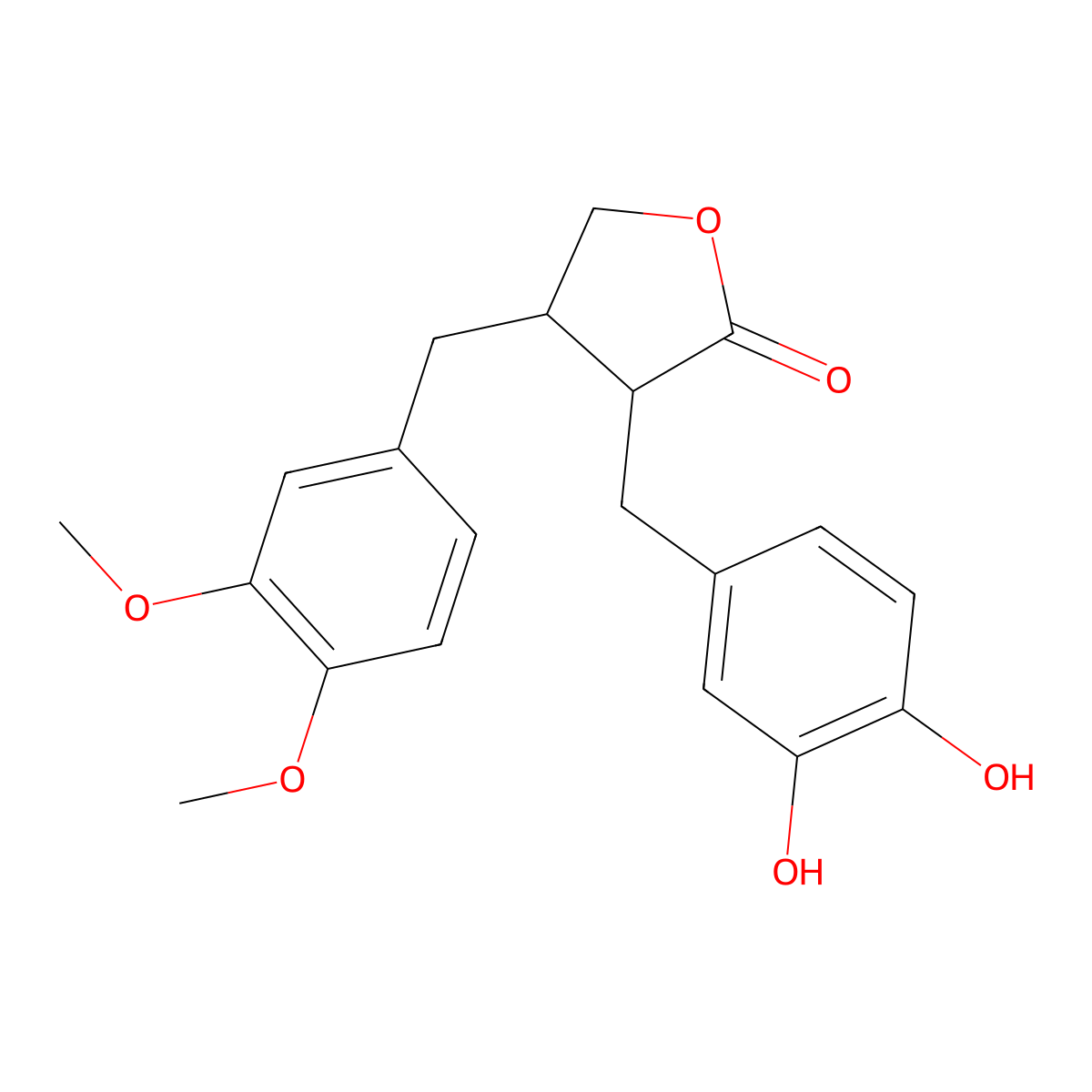 3'-O-Demethylarctigenin molecular structure, CAS 147022-95-5