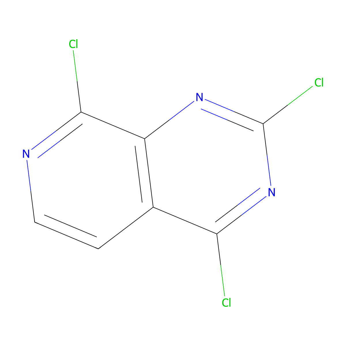 2,4,8-Trichloropyrido[3,4-d]pyrimidine molecular structure, CAS 1470249-17-2