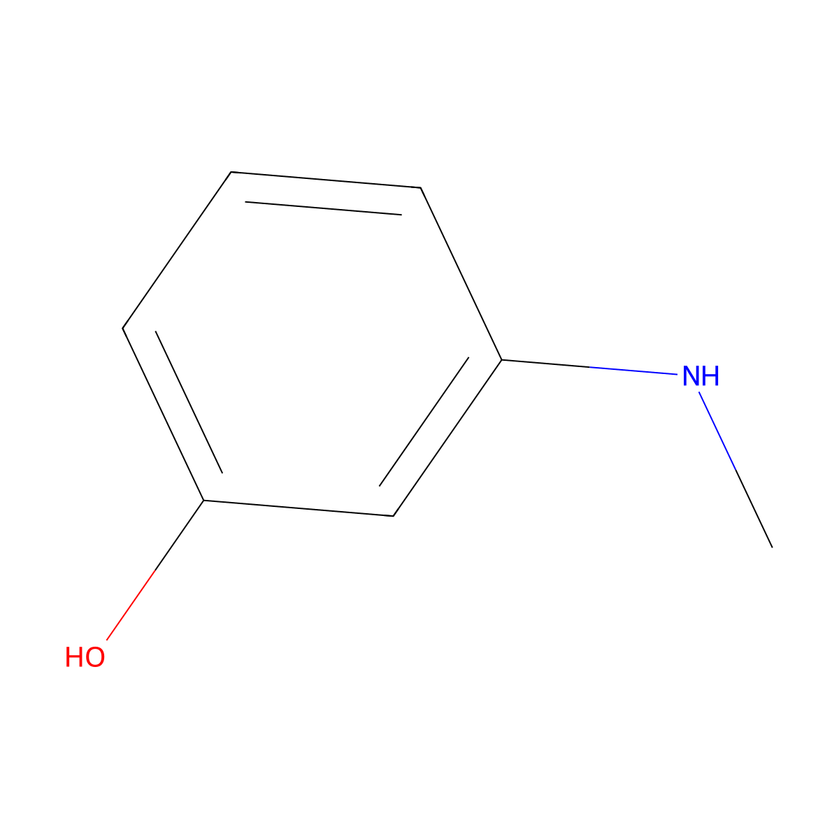 3-(Methylamino)phenol molecular structure, CAS 14703-69-6