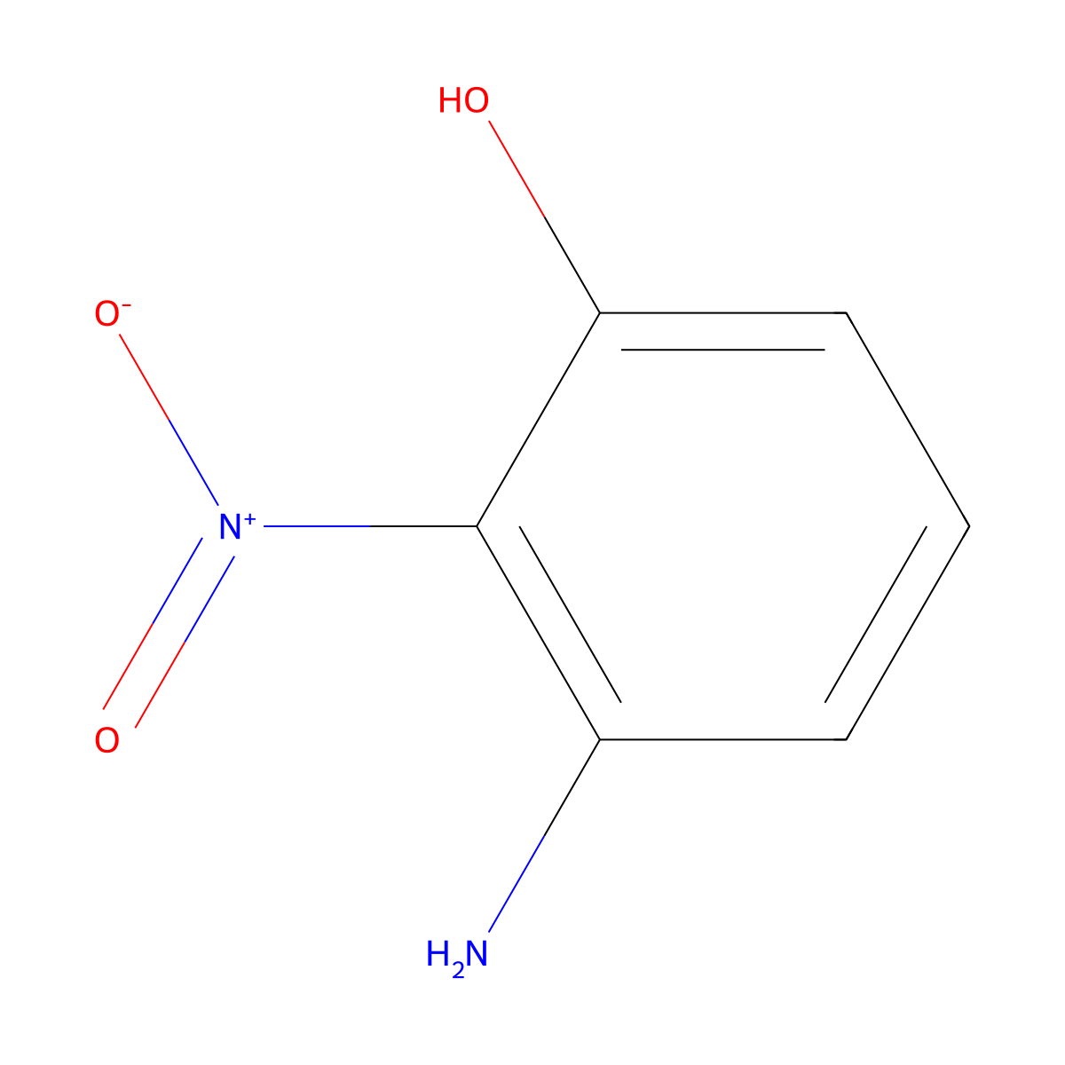 3-Amino-2-nitrophenol molecular structure, CAS 14703-71-0