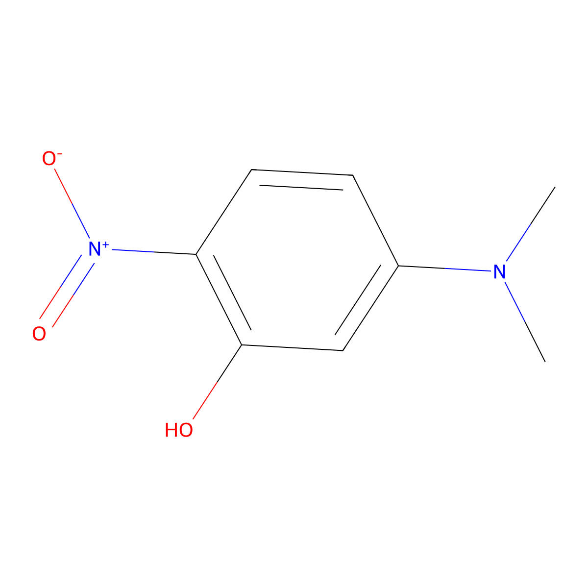 5-(Dimethylamino)-2-nitrophenol molecular structure, CAS 14703-83-4