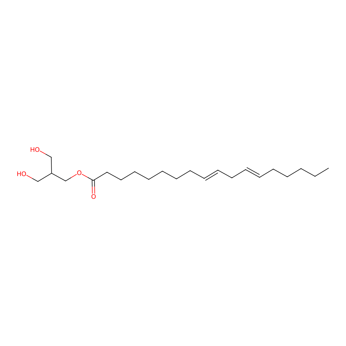 3-Hydroxy-2-(hydroxymethyl)propyl (9Z,12Z)-9,12-octadecadienoate molecular structure, CAS 1470305-83-9