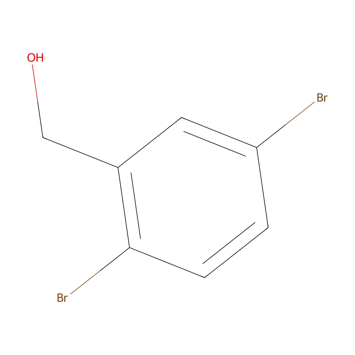 (2,5-Dibromophenyl)methanol molecular structure, CAS 147034-01-3
