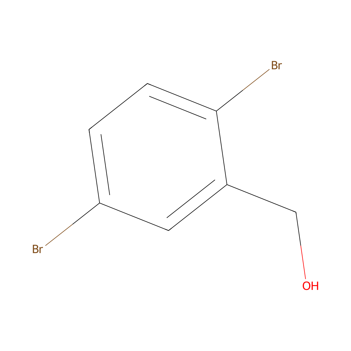 (2,5-Dibromophenyl)methanol molecular structure, CAS 147034-01-3