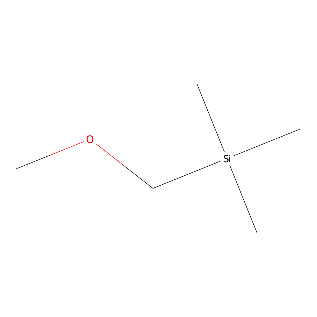 (Methoxymethyl)trimethylsilane molecular structure, CAS 14704-14-4
