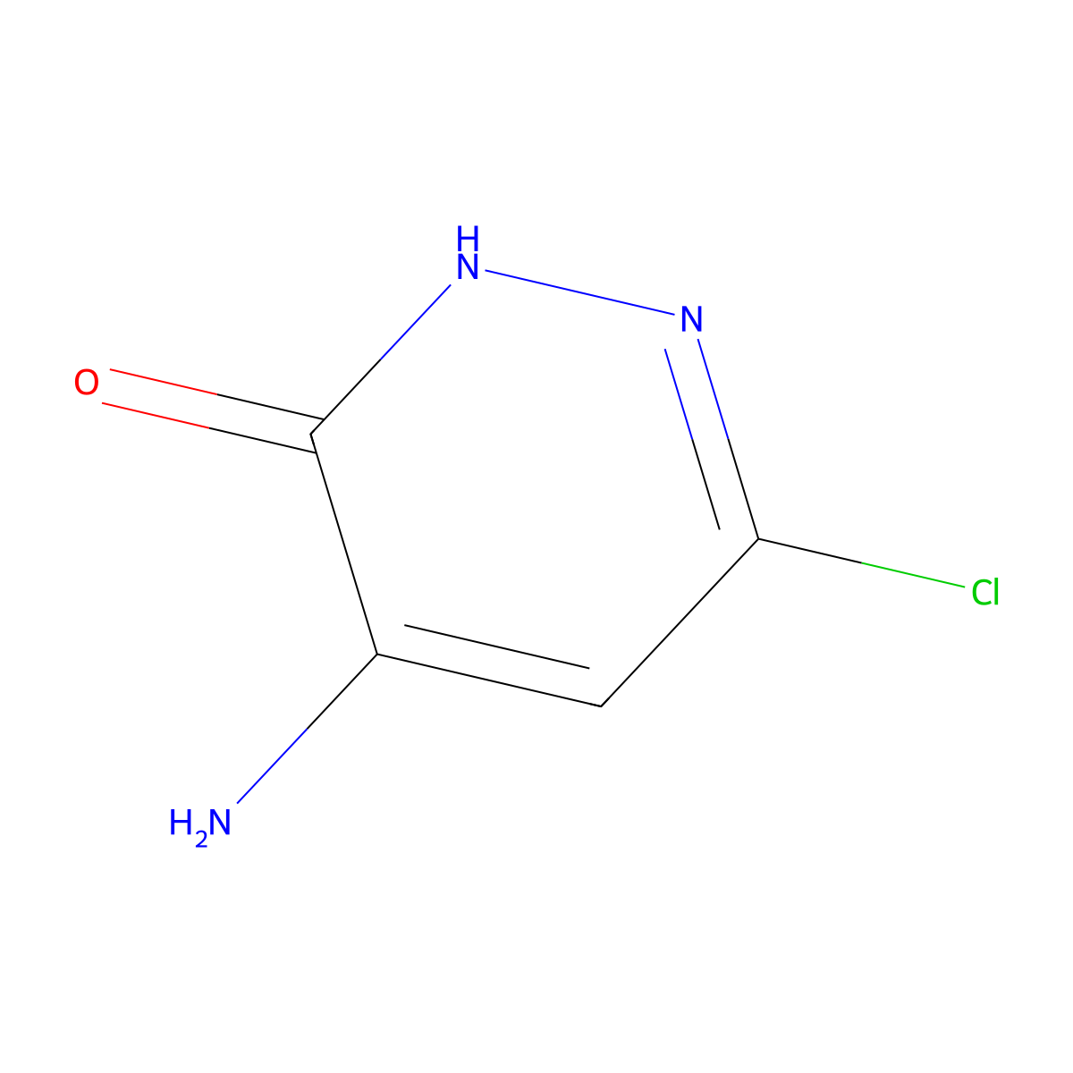 4-Amino-6-chloro-3(2H)-pyridazinone molecular structure, CAS 14704-64-4