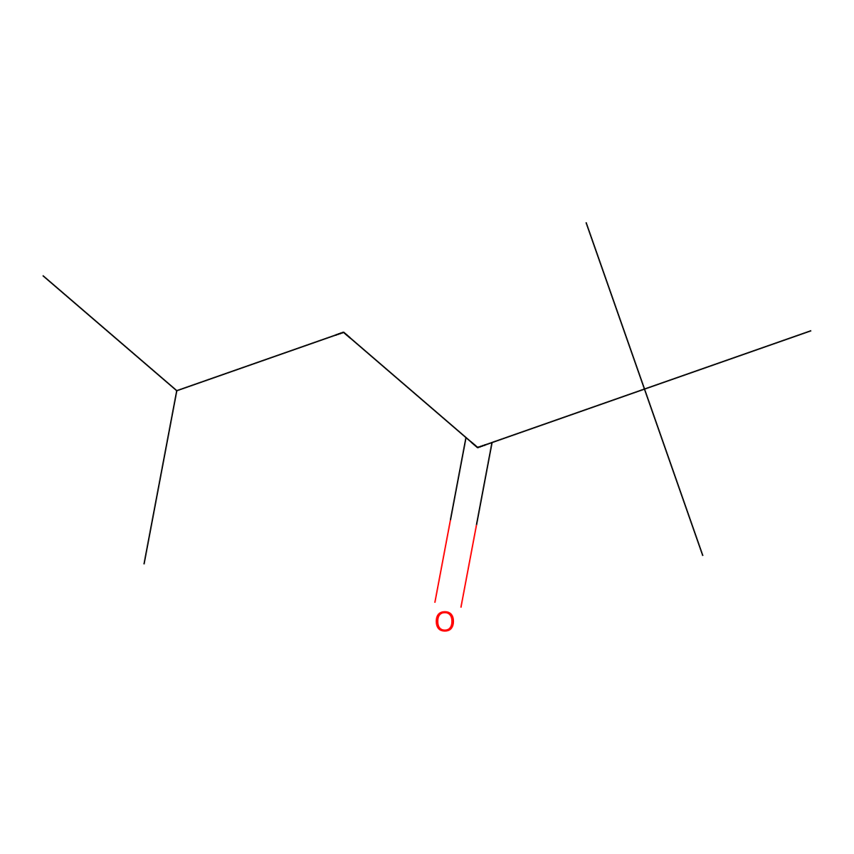 t-Butyl isobutyl ketone molecular structure, CAS 14705-50-1