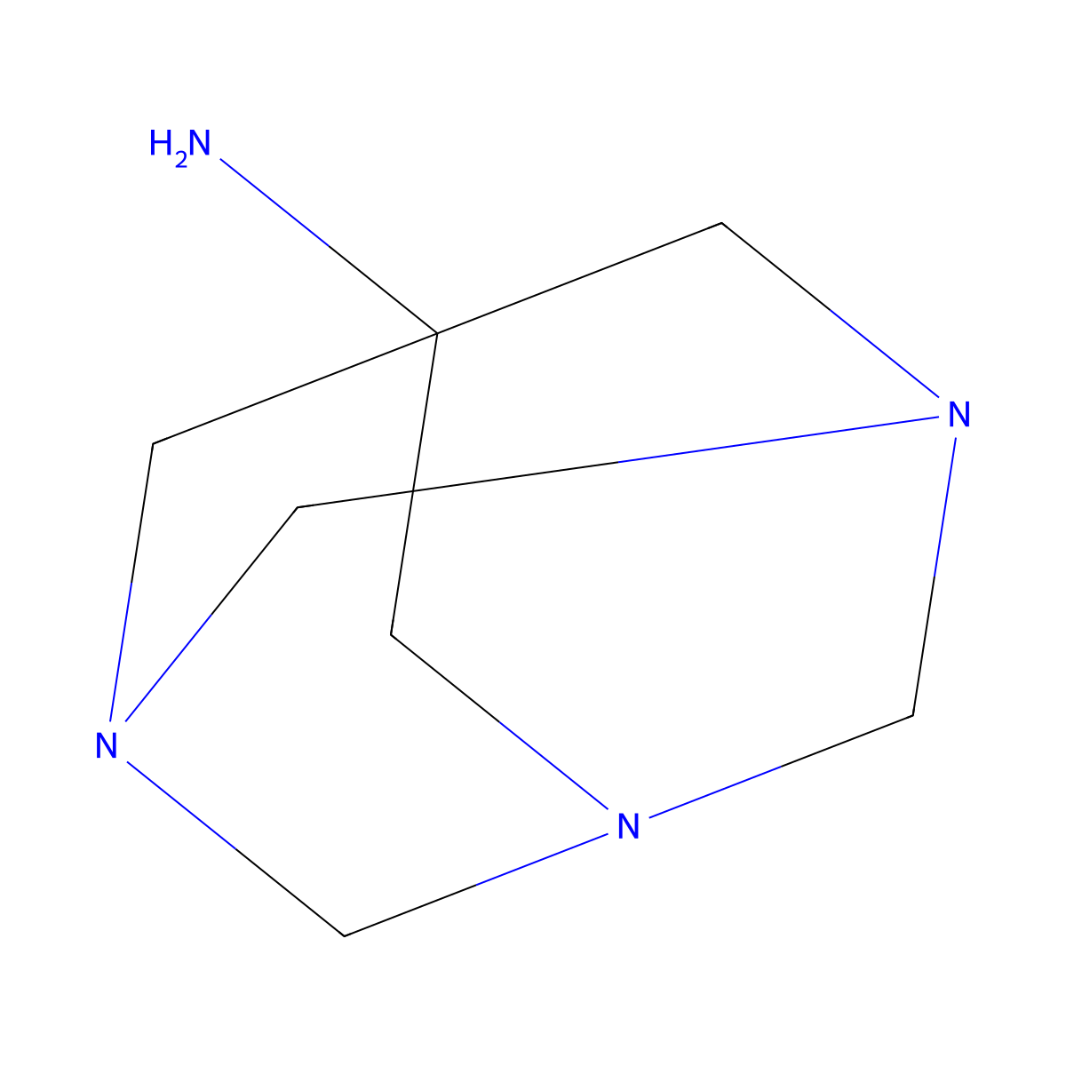 1,3,5-Triazatricyclo[3.3.1.1,3,7]decan-7-amine molecular structure, CAS 14707-75-6