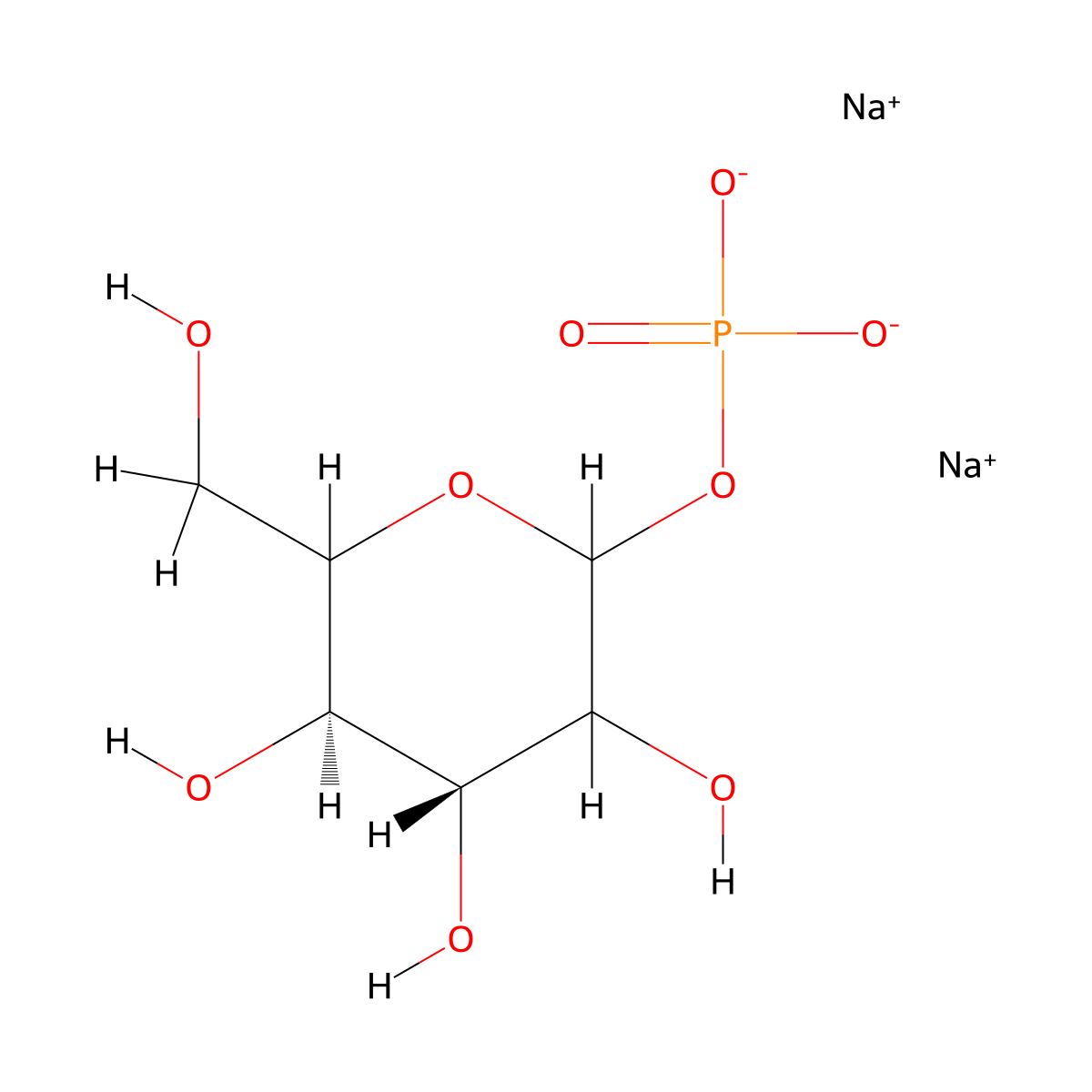D-Galactose-1-phosphate disodium molecular structure, CAS 147072-63-7