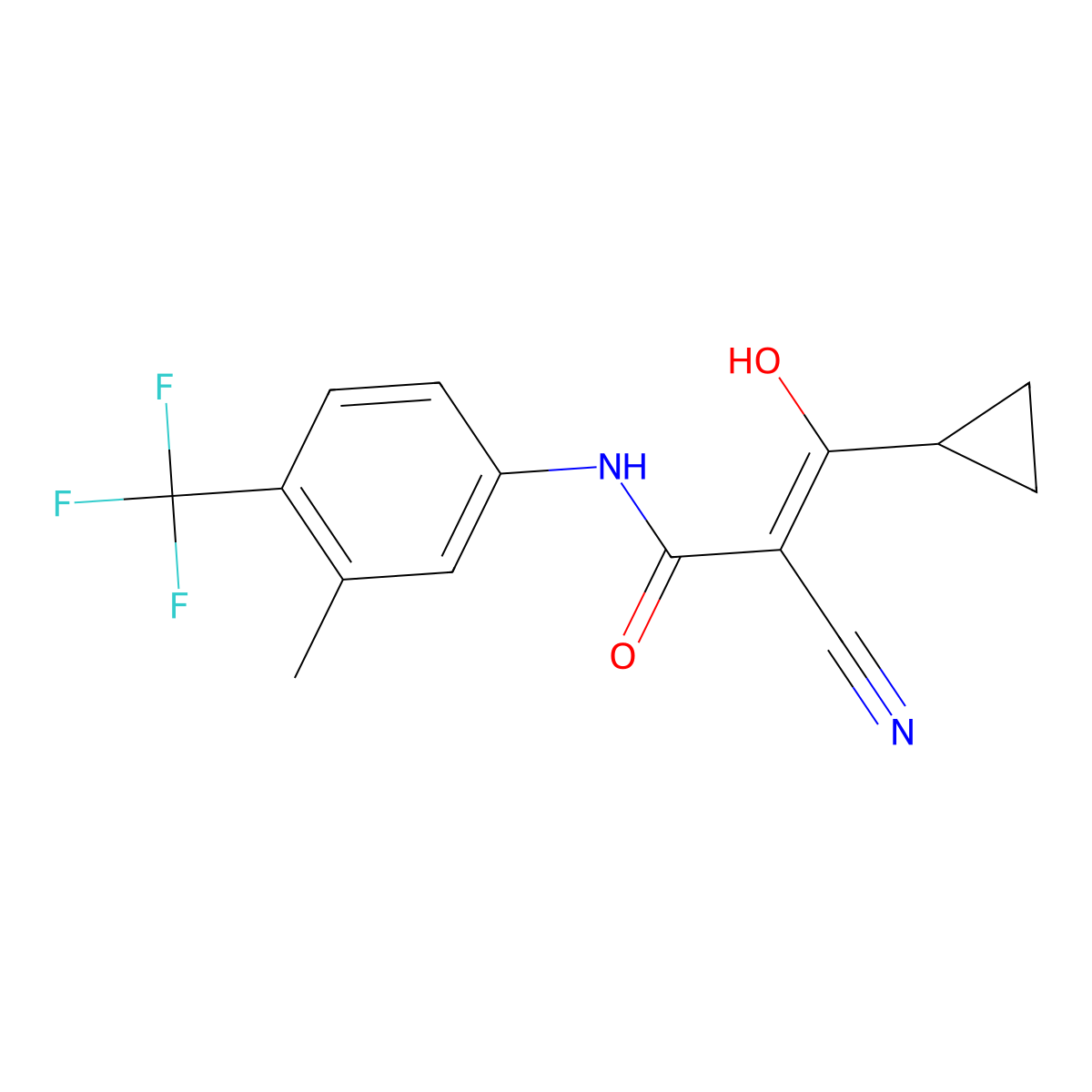 Laflunimus molecular structure, CAS 147076-36-6