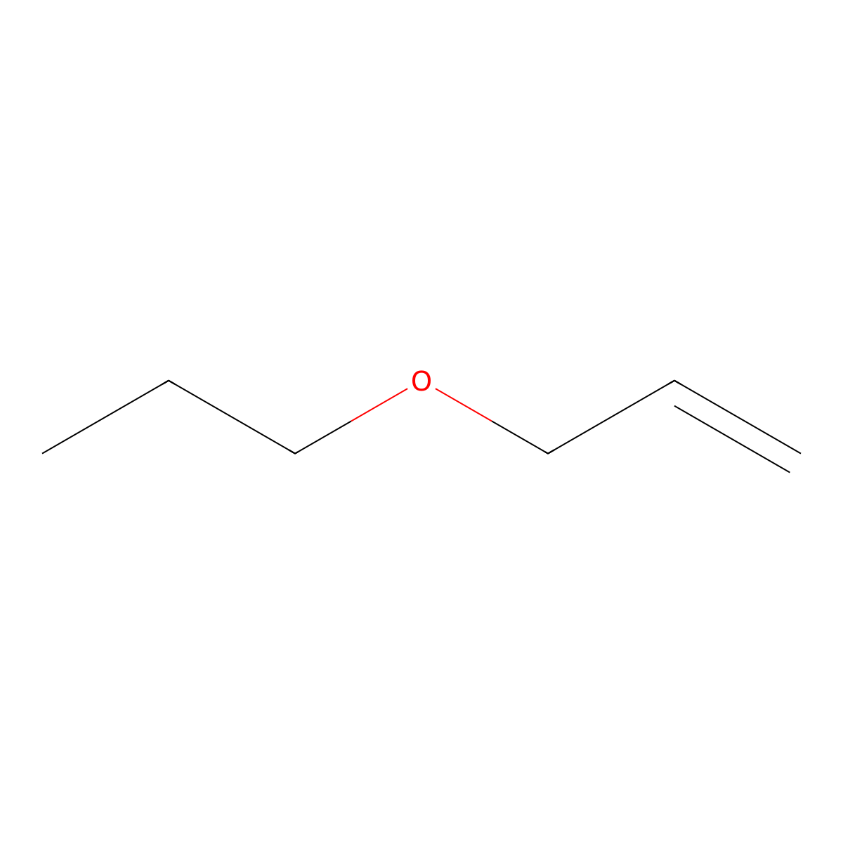 1-Propene, 3-propoxy- molecular structure, CAS 1471-03-0