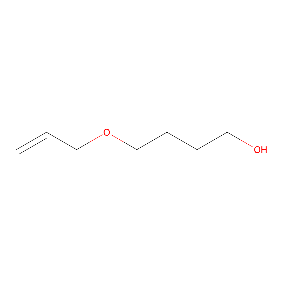 4-(Prop-2-en-1-yloxy)butan-1-ol molecular structure, CAS 1471-15-4