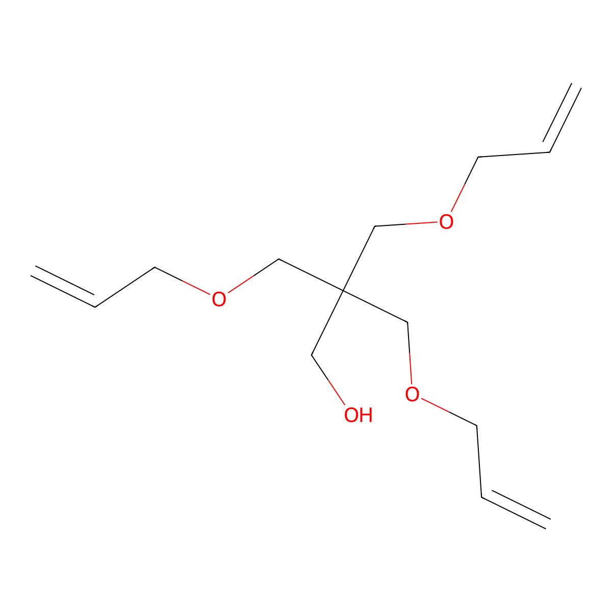 3-(Allyloxy)-2,2-bis((allyloxy)methyl)propanol molecular structure, CAS 1471-17-6