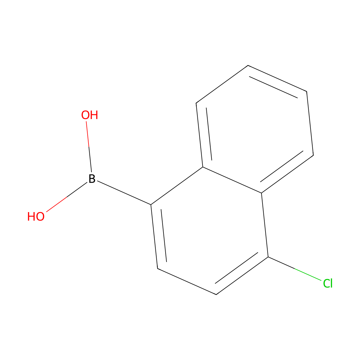 (4-Chloronaphthalen-1-yl)boronic acid molecular structure, CAS 147102-97-4
