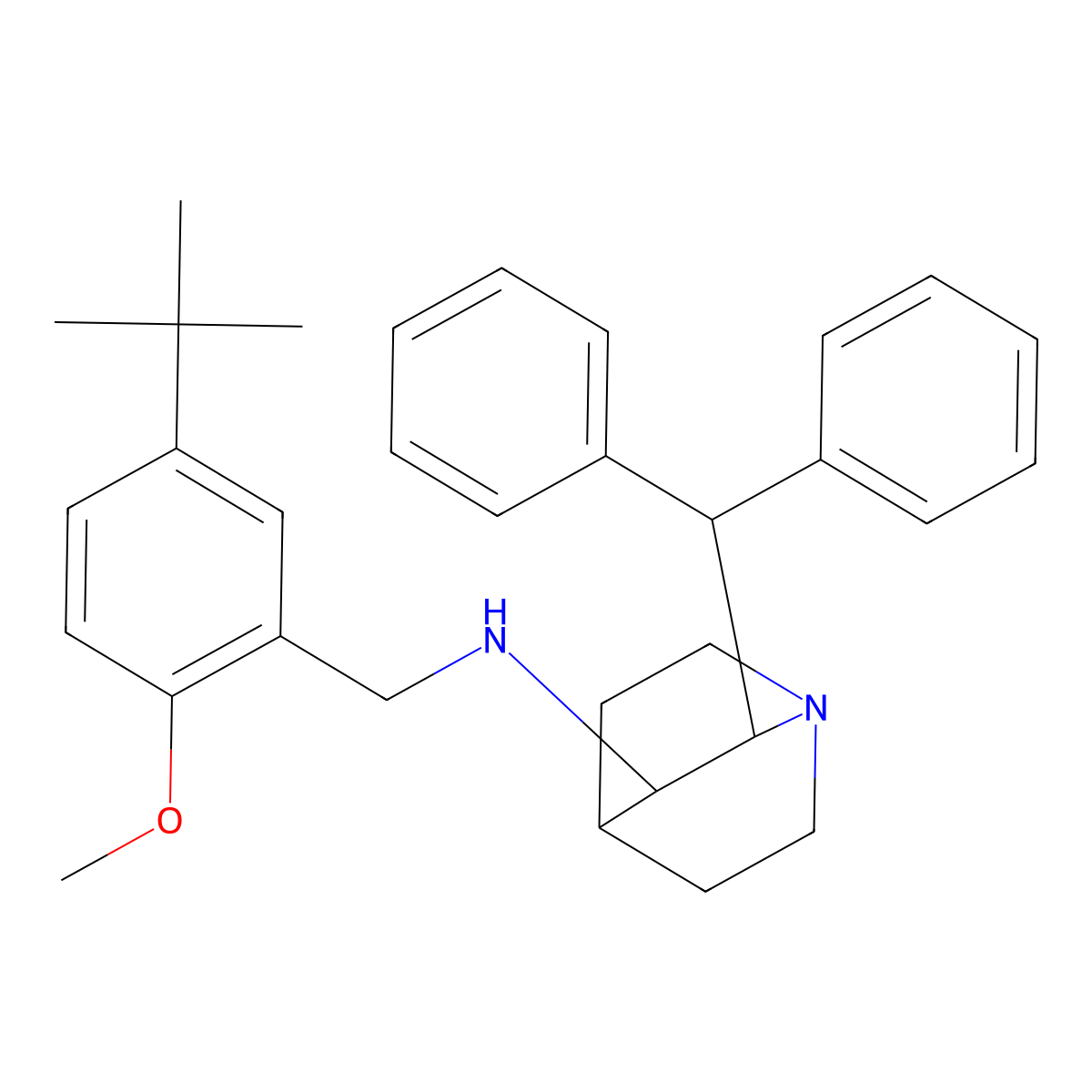 Maropitant molecular structure, CAS 147116-67-4