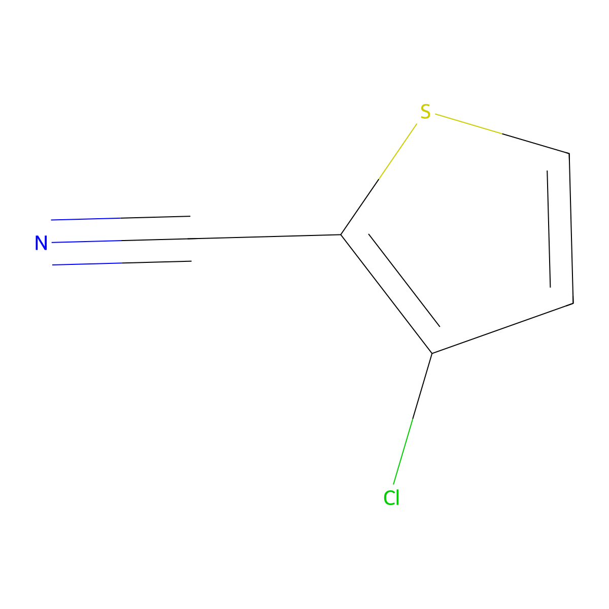 3-Chloro-2-cyanothiophene molecular structure, CAS 147123-67-9