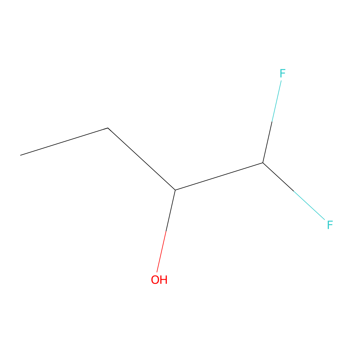 1,1-Difluorobutan-2-ol molecular structure, CAS 147123-71-5