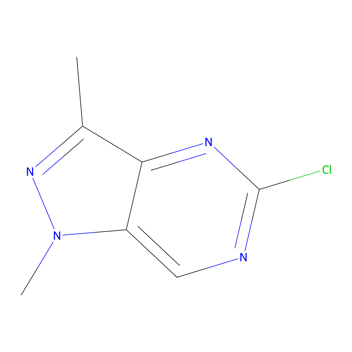 5-chloro-1,3-dimethyl-1H-pyrazolo[4,3-d]pyrimidine molecular structure, CAS 1471261-55-8