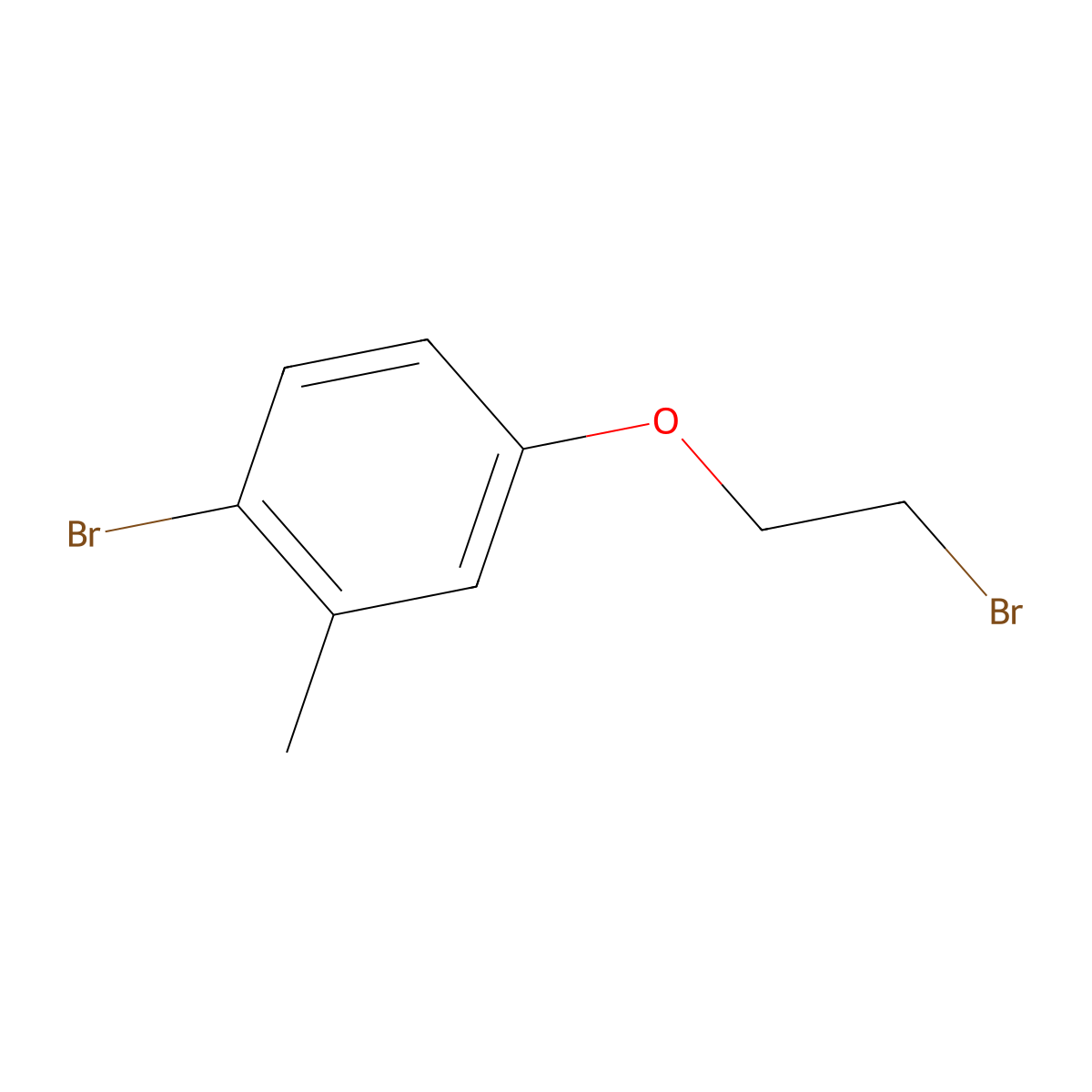 1-Bromo-4-(2-bromoethoxy)-2-methylbenzene molecular structure, CAS 1471293-56-7