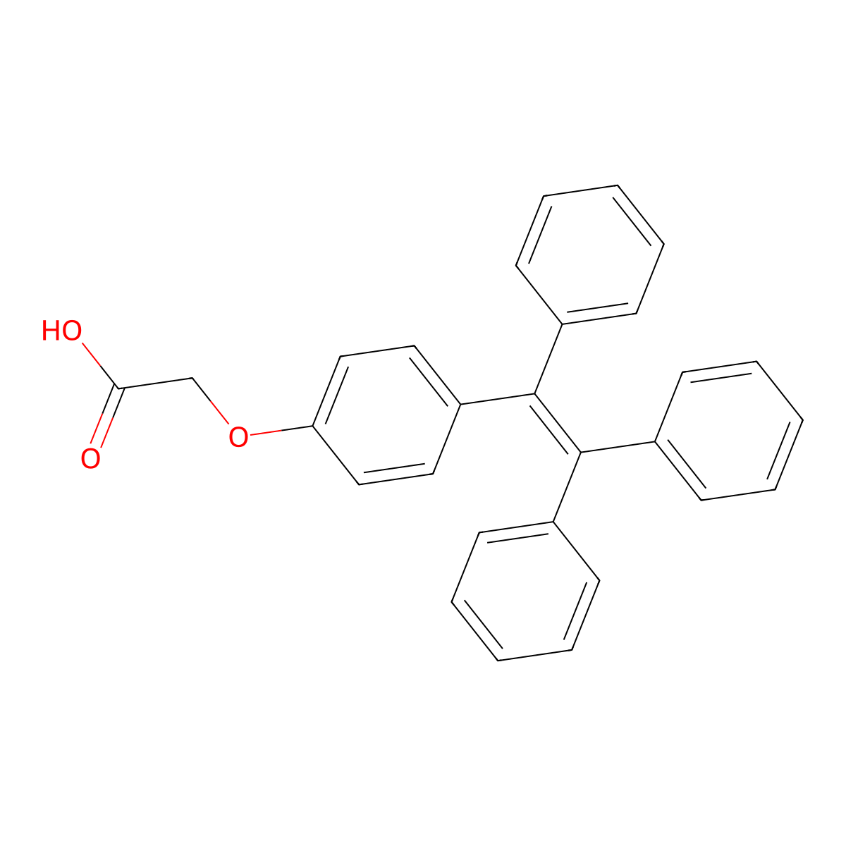 2-(4-(1,2,2-Triphenylvinyl)phenoxy)acetic acid molecular structure, CAS 1471339-65-7