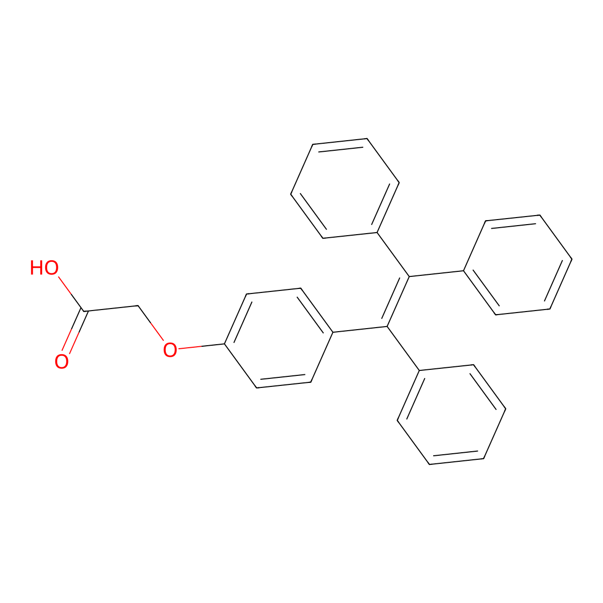 2-(4-(1,2,2-Triphenylvinyl)phenoxy)acetic acid molecular structure, CAS 1471339-65-7