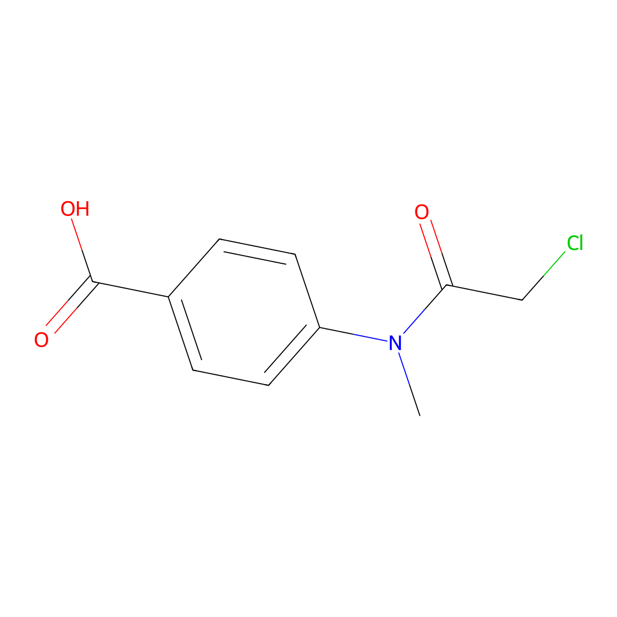 N-Methyl-4-(2-chloroacetamido)benzoic acid molecular structure, CAS 147149-44-8