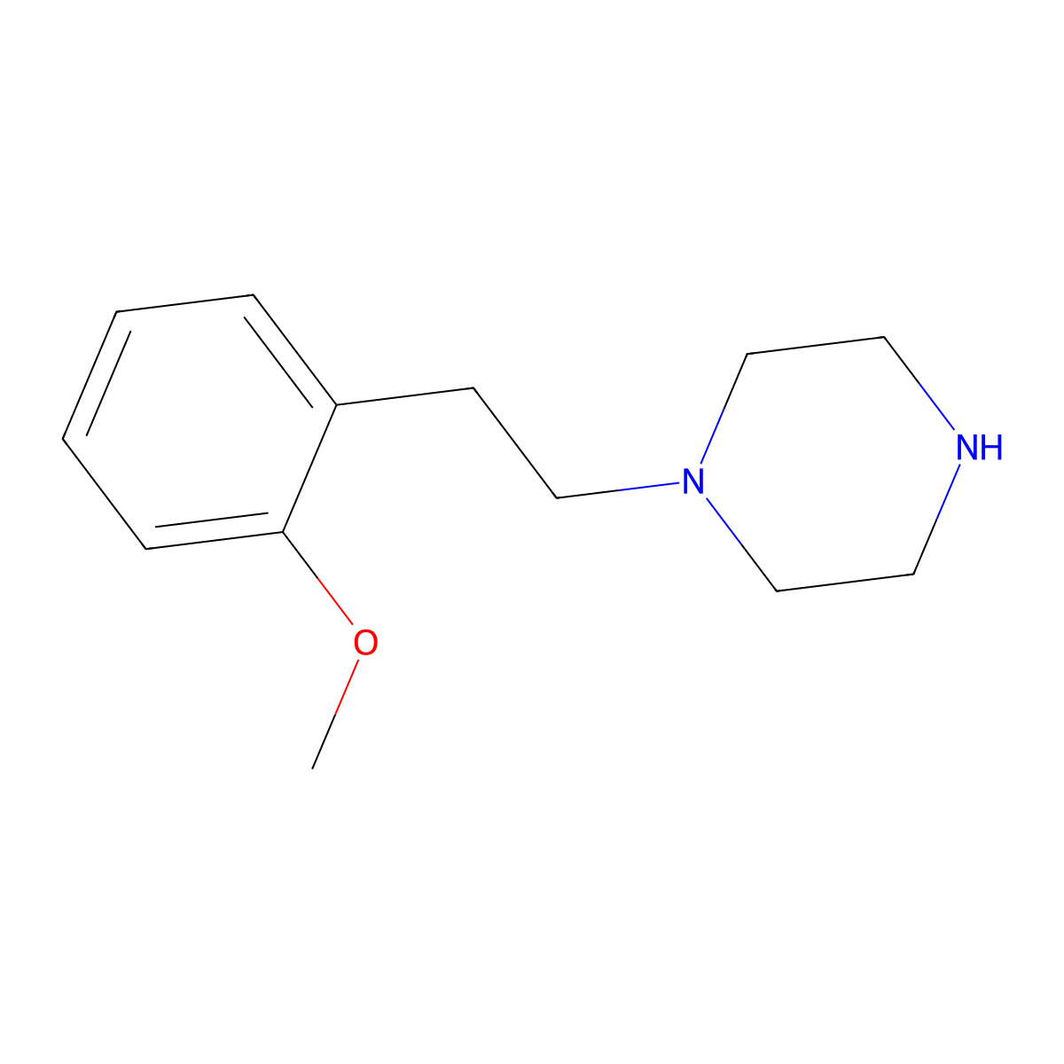 1-(2-Methoxyphenethyl)piperazine molecular structure, CAS 147149-54-0
