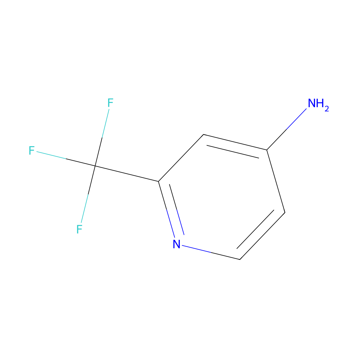 2-(Trifluoromethyl)pyridin-4-amine molecular structure, CAS 147149-98-2