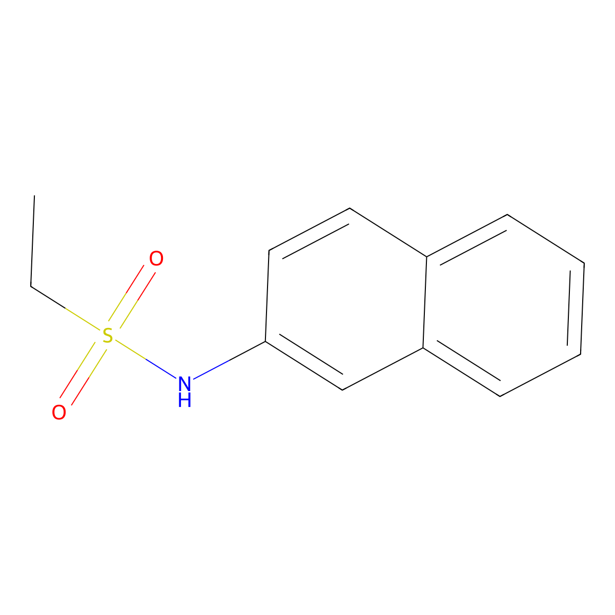 N-naphthalen-2-ylethanesulfonamide molecular structure, CAS 14715-59-4