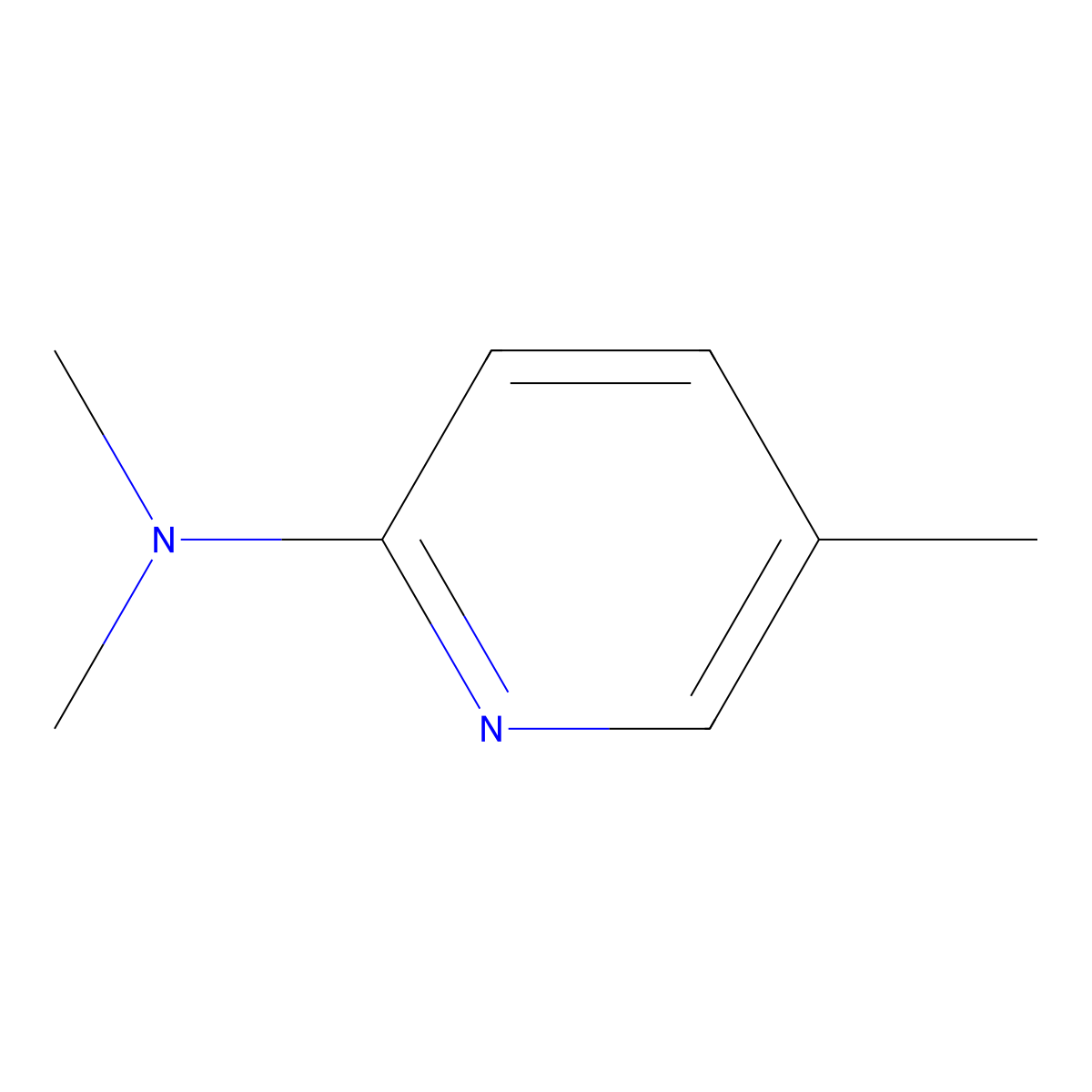 N,N,5-trimethylpyridin-2-amine molecular structure, CAS 147151-28-8